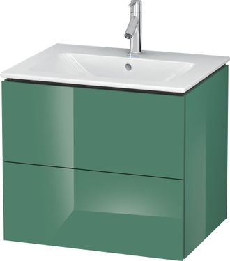 Duravit Duravit L-cube Mueble De Pared, 2 Cajones, Ancho: 620mm, Para M&iacute; De Starck 233663, Color: Jade Laca Alto Brillo - Lc624000303