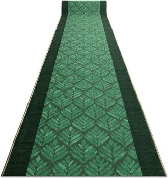 RugsX Rugsx - Runner, anti-slip leaves, gum green 110cm green 110x290 cm