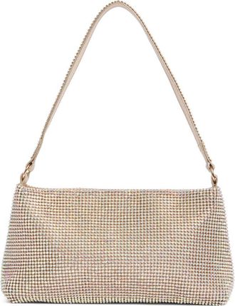 Jessica McClintock Jolene Rhinestone Embellished Shoulder Bag in Honey at Nordstrom Rack
