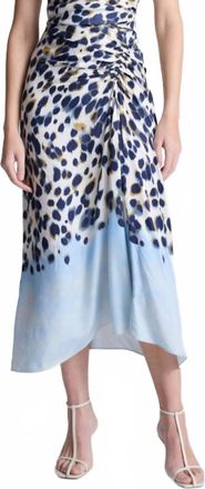 A.L.C. Grace High-Rise Mid-Length Skirt In Blue