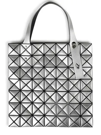 Bao Bao Issey Miyake Silver Platinum Polyester Tote Bag