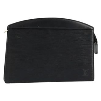 Louis Vuitton Pre-owned Clutches, female, Black, Size: ONE SIZE Pre-owned Epi Leather Pouch