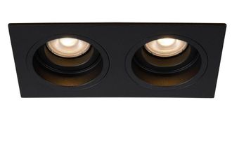 Lucide Foco empotrable en el suelo de metal 2xgu10 (mr16), negro