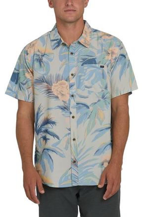 Billabong Sundays Lounge Short Sleeve Button-Up Shirt in Blue Horizon at Nordstrom, Size X-Large