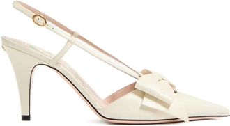 Valentino Garavani Pumps Bowow con cinturino posteriore 85mm - Toni neutri