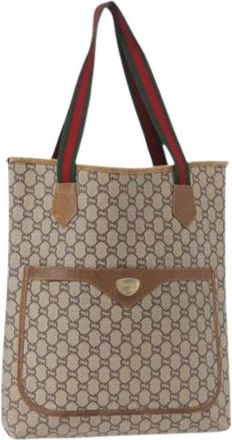 Gucci Pre-owned Tote Bags, female, Beige, Size: ONE SIZE Pre-owned Plastic Tote Bag
