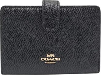Coach Pre-owned Leren Portemonnee - Dames - Vintage Accessoires - Zwart - ONE Size - Leer - Vintage