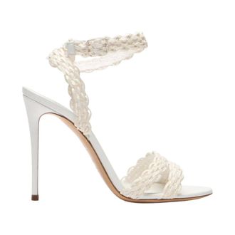 Casadei High Heel Sandals, female, White, Size: 11 1/2 US Avenida Julia Sandal
