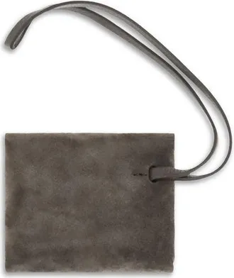 Brunello Cucinelli Suede Envelope Card Case - Brown