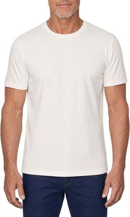 Robert Talbott Davis Pique Linen Tee in White at Nordstrom, Size Xx-Large