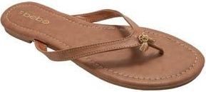 Bebe Charm Thong Sandal in Tan at Nordstrom Rack, Size 10