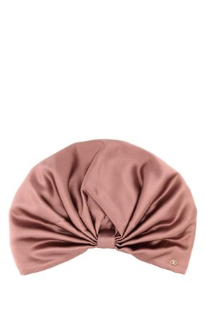 Valentino Garavani 6W2HH004QID Silk Beanie - Rose gold