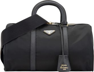 Prada Stijlvolle dames reistas - Dames - Handtassen - Zwart - ONE Size - Leer - Tassen