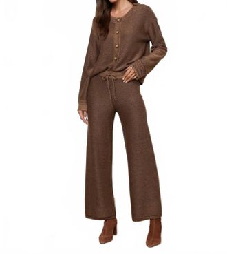 L'agence Freyja Knit Pants In Camel Multi