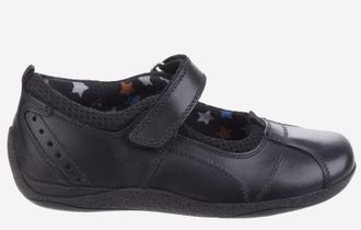 Hush Puppies Childrens Unisex Cindy LEATHER Junior Girls - Black - Size UK 1.5 Infant