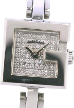 Gucci Pre-owned Watches, female, Gray, Size: ONE SIZE Pre-owned Mini G Stainless Steel