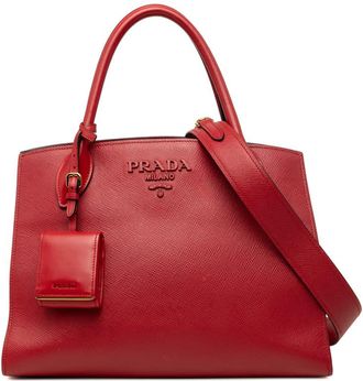 Prada Pre-owned Prada Medium Saffiano Cuir Monochrome Top Handle Tote Ladies 403X9SPVOISKVXTZ