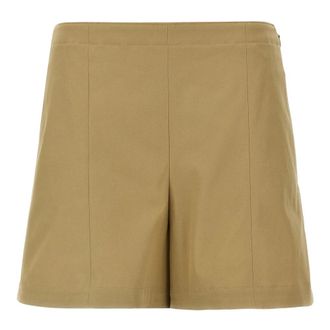 Theory CLN Short T.Cotton C - Dames - Korte Broeken - Beige - S - Katoen - Korte Broeken