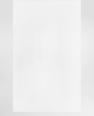 Dolce & Gabbana Beach Towel With Dg Monogram (115x186) - Man Beachwear White Terrycloth Onesize