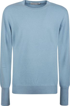 Ballantyne Plain Stitch Classic Crewneck Cashmere Sweater