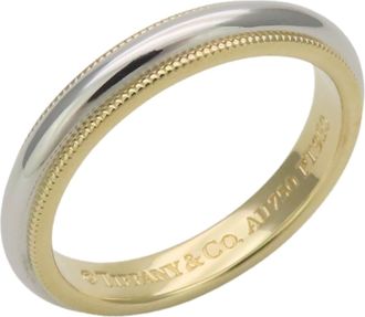 Tiffany & Co. Platinum Yellow Gold Yellow Gold (18K) Platinum 950 Band Ring (Pre-Owned)