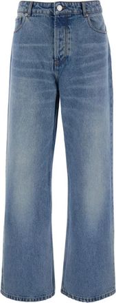 Ami Wijde Spijkerbroek met Logopatch - Heren - Regular Fit Jeans - Blauw - W34 - Denim - Jeans