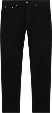 Dondup Jeans Dian Carrot - Heren - Slim Fit Jeans - Zwart - W34 - Leer - Jeans