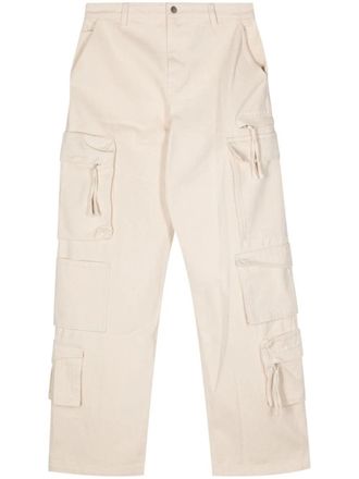 Axel Arigato White Utility Cargo Straight-Leg Cotton Jeans