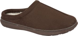 Jo & Joe Mens Lightweight Warm Lined Comfort Slip on Mule Slipper Available in Sizes 7-12 (Oakley Brown, UK Footwear Size System, Adult, Men, Numeric, Medium, 