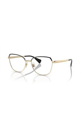 Ralph Lauren 55mm Irregular optical glasses in Gold at Nordstrom