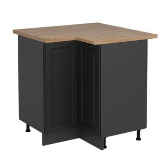 Vicco Armario De Esquina R-line, Antracita Casa De Campo, 75.6 Cm, Et Roble