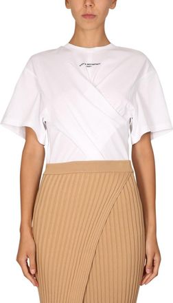 Stella McCartney White Solid Crew Neck T-Shirt