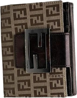 Fendi Pre-owned Wallets, female, Brown, Size: ONE SIZE Pre-owned Leather Wallet