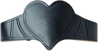 Vivienne Westwood Heart Corset Belt - unisex - Riemen - Zwart - M - Leer - Accessoires