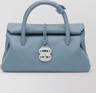 Zanellato tote bag rolled handles top handle studs