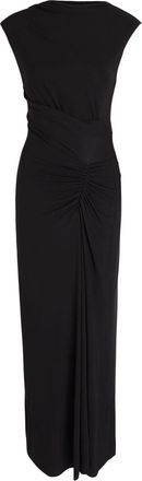 SIMKHAI Acacia Draped Jersey Maxi Dress - Black - S (UK8-10 / S)