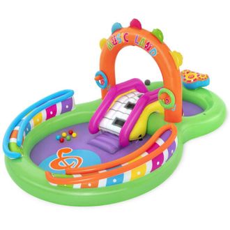 Bestway Piscina Hinchable Parque De Juegos Musical 295x190x137 Cm +2 A&ntilde;os Jardin 53117