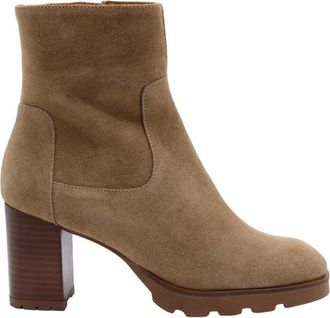 Catwalk Stijlvolle Enkellaars Bodil - Dames - Laarzen met Hak - Bruin - 37 EU - Schoenen