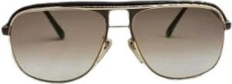 Balenciaga Pre-owned Metalen Zonnebril - Dames - Vintage Accessoires - Zwart - ONE Size - Vintage