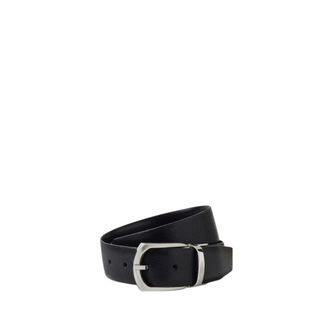 Ermenegildo Zegna Reversible Leather Belt - male - Zegna - Belts - Black - 120 CM - Accessories
