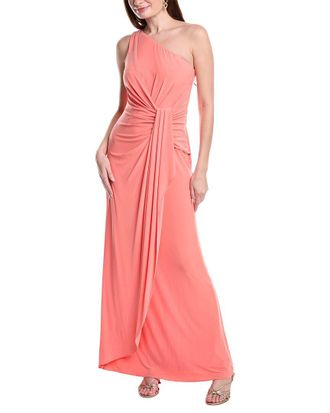 Adrianna Papell One-Shoulder Jersey Maxi Dress