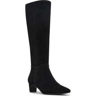 Blondo Stella Waterproof Knee High Boot in Black Suede at Nordstrom Rack, Size 8 Regular Calf