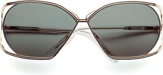 CADDIS Birdcage | Polarized Sunglasses in Polished Rose Gold at Nordstrom, Size +0.00