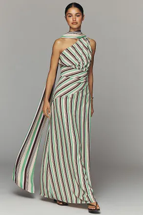 Baobab Ariel One-Shoulder Maxi Dress