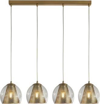 Searchlight H&auml;ngelampe Conio Gold 84 x 122 cm - 4 flammig