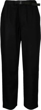 Goldwin Black Wool Blend Straight-Leg Trousers