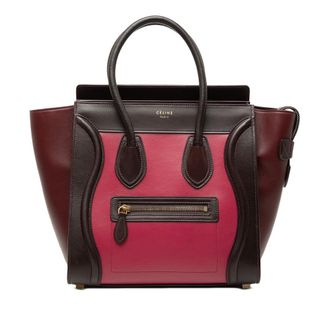 Celine Pre-owned Celine Micro Tricolor Leather Luggage Tote Ladies 8YAPXKXYD1D5RXZY