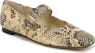 Vince Daniela Mary Jane Flat in Cashew Snake at Nordstrom, Size 6.5