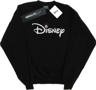 Disney Dames/Dames Mickey Mouse Logo Head Sweatshirt (Zwart)