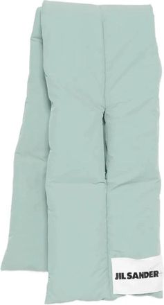 Jil Sander Down Sjaal - Dames - Wintersjaals - Blauw - ONE Size - Accessoires
